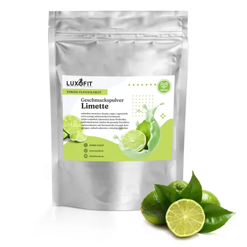 Limette Geschmackspulver Fruit Flavour Pulver kalorienarm 300 g