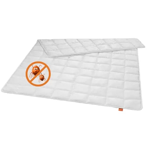 sleepling Anti Milben Sommer Bettdecke 135x200 cm, antibakterielle Sommerdecke, Sommerbettdecke für Allergiker leicht 135 x 200, Made in EU, Oeko-Tex 100, Waschbar 60 Grad