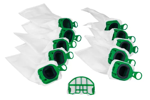 Staubsaugerbeutel + Filter für Vorwerk Kobold VB100 10