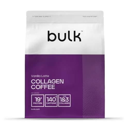 Bulk Kollagen-Kaffee, Hoher Proteingehalt, Vanille-Latte, 500 g
