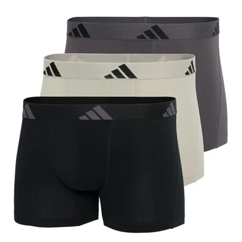 adidas Sportswear Trunk Active Flex Cotton (3-St) - Herrenunterhosen aus 95% Baumwolle, elastisch für optimalen Tragekomfort und in modernen Farben erhältlich – ideal für den aktiven Mann.