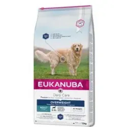 EUKANUBA Daily Care Overweight Adult Dog 12kg - Ideal für übergewichtige Hunde - Hundefutter für übergewichtige und kastrierte Hunde, mit fettarmer Rezeptur für gesunde Gewichtsreduktion.
