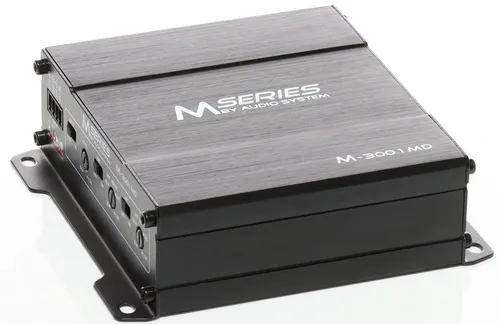 Audio System M-300.1 MD 1-Kanal Verstärker - Kompakter Mono-Class-D Verstärker für Subwoofer, 300 W RMS an 1 Ohm, mit variablen Filtereinstellungen für perfekten Klang im Tieftonbereich und integrierten Schutzschaltungen.