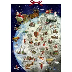 Der Dienstplan des Weihnachtsmanns, Wand-Adventskal. (Behr) von Coppenrath Verlag