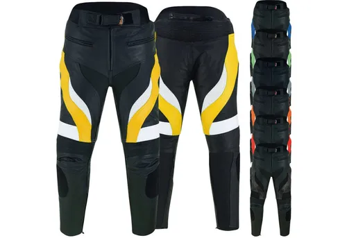 German Wear Herren Motorradhose in gelb von German Wear