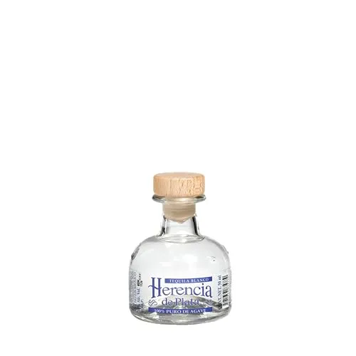 Herencia de Plata Blanco Tequila 38% 50 ml, Premium weißer Tequila aus Mexiko