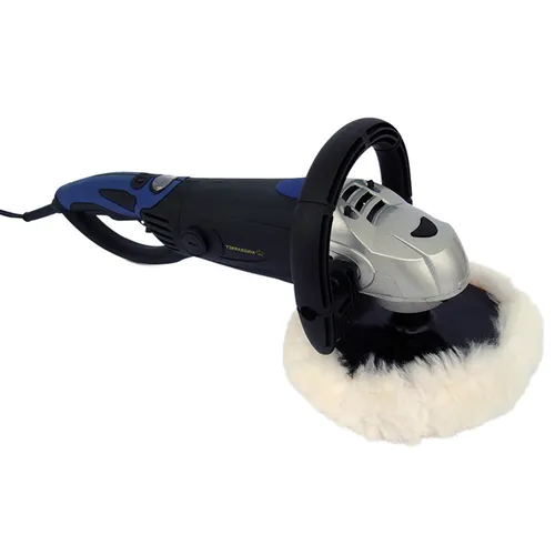 Duke-Handel Rotationspoliermaschine 1600W, Set 47 tlg. inkl. Zubehör - Poliermaschine für vielseitige Anwendungen: Ideal zum Polieren, Schleifen und Entfernen von Kratzern auf Lack, Holz und Metall. Mit drehbarem Griff und 180°-Drehzahlregelung für optimale Handhabung.