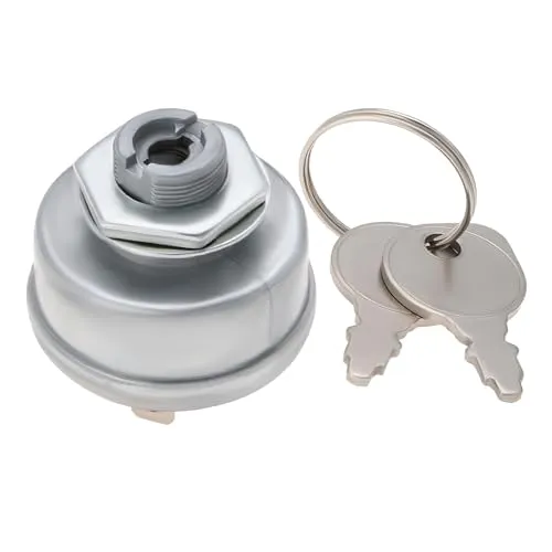 OTOTEC 1 Satz 7-poliger 4-Positionen-Zündstartschalter für Rasenmäher mit 2 Schlüsseln Kompatibel mit Briggs & Stratton Kompatibel mit Craftsman OE 725-1717/925-1717/92556