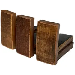 Temesso Blumentopfuntersetzer Füße GEÖLT 3er Set 6 cm - Praktische Blumentopfuntersetzer aus geöltem Holz, 6 cm hoch, schützen Ihren Boden und verleihen jedem Raum einen natürlichen Look.