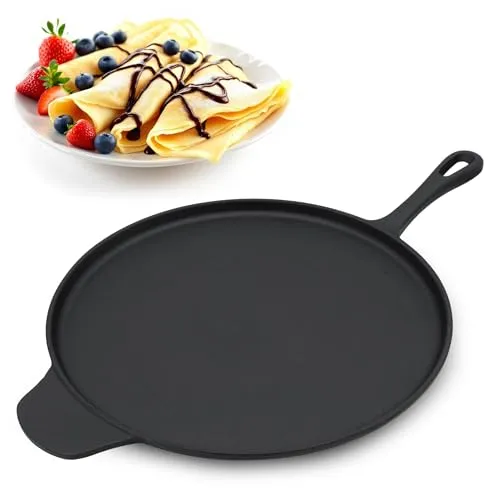 Spetebo Gusseisen Pizza und Crepes Pfanne