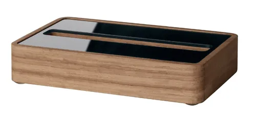 Sigel Visitenkartenhalter VA200 aus Eichenholz und Acryl - Eleganter Visitenkartenhalter aus massivem Eichenholz und schwarzem Acryl für bis zu 30 Karten. Gummifüße sorgen für Stabilität. Perfekt zur stilvollen Präsentation Ihrer Visitenkarten.