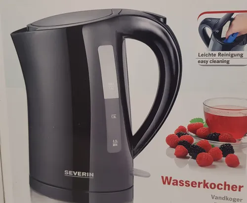 Wasserkocher kabellos Edelstahl  schwarz 1,5 Liter R4