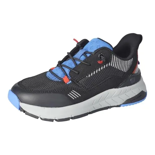 RICOSTA Jungen Low-Top Sneaker NITE - Sneaker für Kinder mit mittlerer Weite, komfortable Passform und Klettverschluss für einfaches An- und Ausziehen. Hergestellt in Europa aus hochwertigen, umweltfreundlichen Materialien.