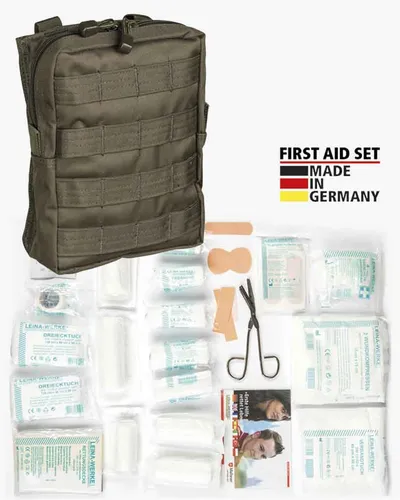 First Aid Set Leina pro, 43-tlg - Erste Hilfe für Camping & Outdoor - Praktisches Erste-Hilfe-Set für Camping und Outdoor-Aktivitäten. Kompakt, vielseitig und ideal für Notfälle in der Natur.
