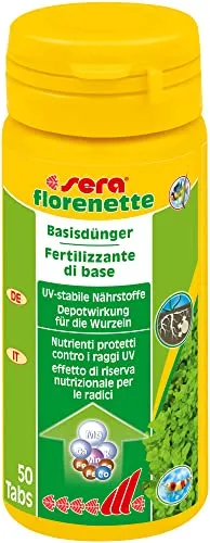 sera florenette 50 Tabletten für Wasserpflanzen im Aquarium von sera