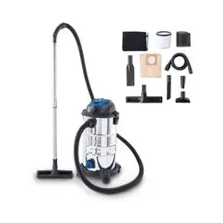 Scheppach Nass- / Trockensauger VC30 Premium - Nass- & Trockensauger mit 30L Edelstahlbehälter und 1200W Leistung, ideal für vielseitige Anwendungen und einfaches Entleeren dank Schnellspannverschluss.