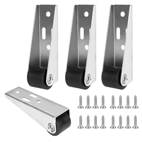 Stück Mini Rollen für Möbel, Kleine Rollen für Möbel Mini, Rollen für Möbel, Möbelrollen Klein, Kleine Möbelrollen, Vertikale Bockrollen, für Schreibtische, Schränke, Tische, mit 16 Schrauben 4