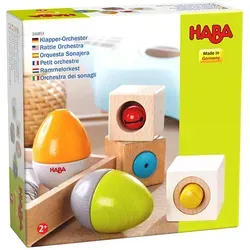 HABA Klapper-Orchester - Spielzeug für kreative Musikstunden, fördert die musikalische Entwicklung von Kindern und bietet Spaß für die ganze Familie.