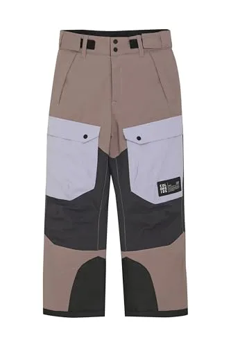 Color Kids Ski- und Snowboardhose in Hellbraun, Größe 122 - Wasserdichte Kinder-Funktionshose mit 15.000 mm Wassersäule, atmungsaktiv und winddicht. Ideal für Outdoor-Aktivitäten im Winter, mit verstellbarem Bund und reflektierenden Details.