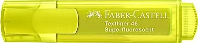 Faber-Castell Marker Textliner 1546 Pastell - Textmarker superleuchtfähig gelb, ideal für kreative Notizen und farbenfrohe Markierungen