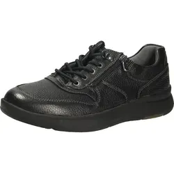 Waldläufer 984007-199 Hirsch SCHWARZ Gr. 40 - Herren-Schnürhalbschuhe aus hochwertigem Hirschleder mit praktischem Reißverschluss und herausnehmbarem Fußbett für optimalen Tragekomfort.