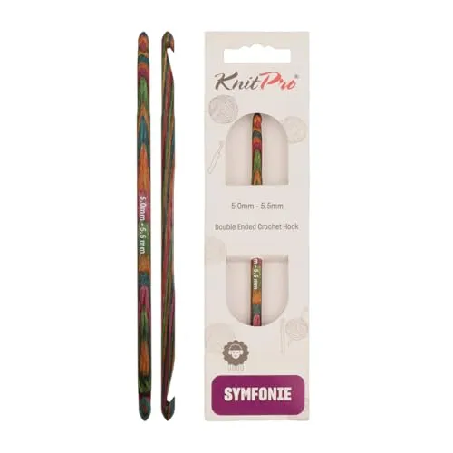 KnitPro Symfonie Doppelseitige Häkelnadeln | 5mm - 5,5mm
