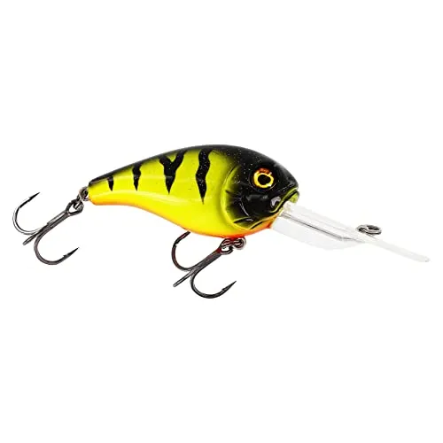 Westin MegaBite DR Crankbait 6cm 19g - Wobbler, Farbe:Fire Perch
