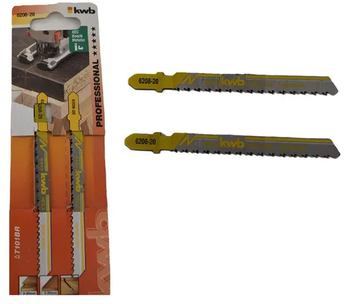 kwb Stichsägeblätter T101BR T- Schaft HCS Holz fein Sperrholz Stichsäge 2 tlg.