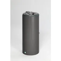PROREGAL® Mülleimer Abfallsammler 80L mit Einflügeltür und Schloss - Haushaltszubehör für den Außenbereich, wetterfest und robust – ideal für effiziente Abfallbewältigung mit 80L Fassungsvermögen und sicherem Doppelbart-Schloss.
