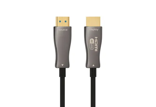 ProfiPatch ProfiPatch HDMI Glasfaserkabel 4K60Hz 50m schwarz AOC Goldkontakt Zink HDMI-Kabel