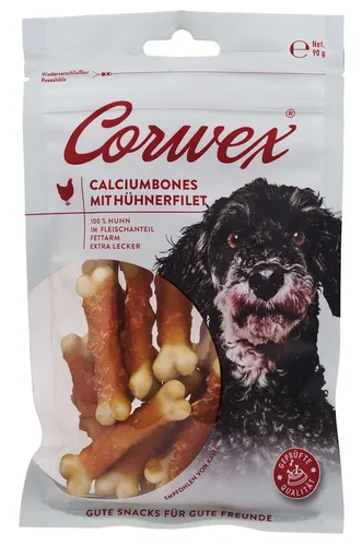 Corwex Calciumbones 90g – Kausnack mit Hühnerfilet & wertvollem Calcium