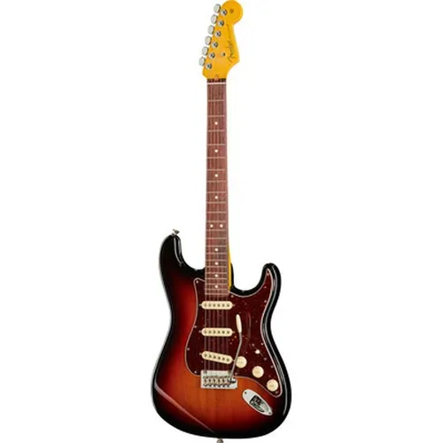 Fender AM Pro II Strat 3TSB E-Gitarre - ST-Style E-Gitarre mit Erlenkorpus und Ahornhals, ausgestattet mit V-Mod II Single-Coil Tonabnehmern für erstklassigen Klang und inklusive Koffer.