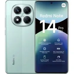Xiaomi Redmi Note 14 Pro 5G 256GB/8GB RAM - Ivy Green - Mittelklasse Dual-SIM Smartphone mit 5G-Unterstützung und hellem Display für optimale Nutzungserfahrung.