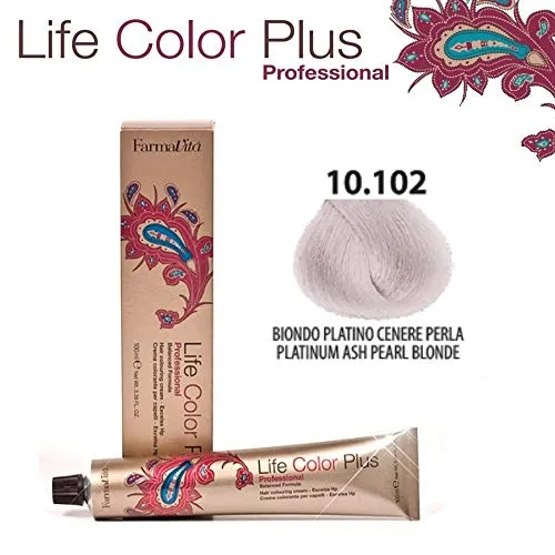 FarmaVita Life Color Plus Haarfarbe 100ml 10.102 Platinblond Asch Perl Irise