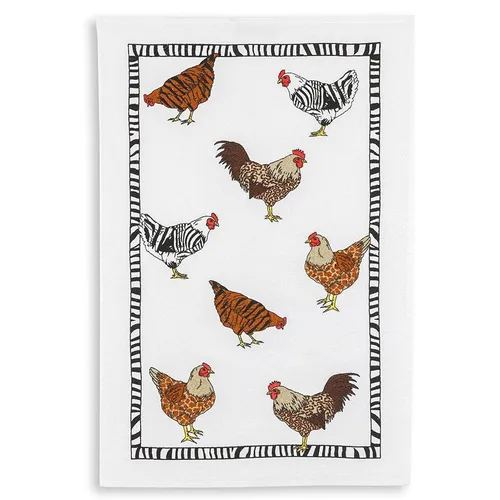 Küchentuch Kracht Frottee Frottier 45 x 70 cm Zebrahühner Gläsertuch Spültuch