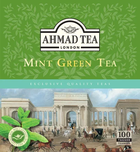 Produktbild Minze Tee Beutel 100St Grünertee Greentea Mint Aroma Teabag