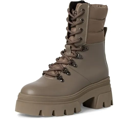 Tamaris Stiefelette 1-25281-41 771 normal - Wanderschuhe mit herausnehmbarem Fußbett und COMFORT-Lining für höchsten Tragekomfort, ideal für lange Spaziergänge mit Blockabsatz von 6,5 cm.