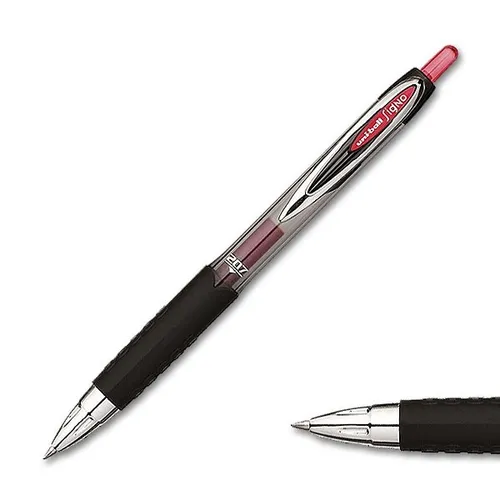 Gelroller Signo UMN-207 rot uni-ball 142221, Schaftfarbe: rot