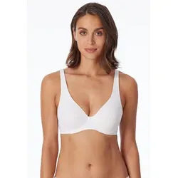 Schiesser Damen Bügel Spacer-Futter-Air BH, Weiss 80/D - Funktionsunterwäsche: Atmungsaktiver Bügel-BH mit Spacer-Futter für perfekten Halt und Tragekomfort, ideal für den Alltag.
