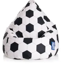 Sitting Point Sitzsack Bean Bag XL 220 l Fußball in schwarz von Sitting Point