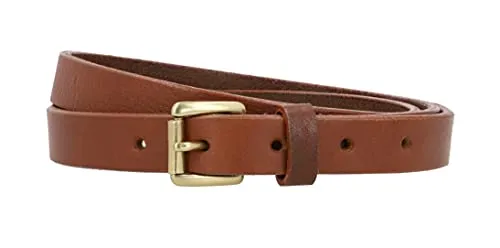 Gusti Echtleder Gürtel - Birgit mit goldener Schnalle - Damen-Gürtel aus hochwertigem Echtleder, individuell einstellbar und langlebig, ideal für jedes Outfit von lässig bis elegant.