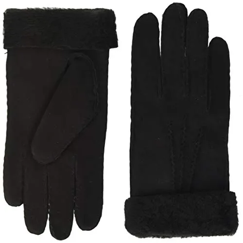 KESSLER Damen Ilvy Winter-Handschuhe, 001 Black, 7 - Handschuhe & Fäustlinge für Damen, aus hochwertigem Merino Lammfell für optimale Wärme und Komfort in der kalten Jahreszeit.