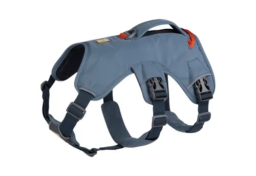 Ruffwear Web Master 2022: Ausbruchsicheres Unterstützungsgeschirr für Hunde, grau, L/XL - Weiteres Autozubehör, gepolstert und verstellbar, ideal für Sicherheit und Komfort beim Autofahren mit Ihrem Hund.