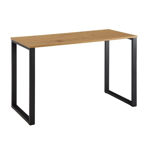 Mid.you Schreibtisch in Braun, U-Form - Stylischer Schreibtisch aus Holzwerkstoff in rechteckiger U-Form, ideal für moderne Arbeitszimmer. Mit großzügigen Abmessungen von 60x76x120 cm und dekorativem Zubehör.