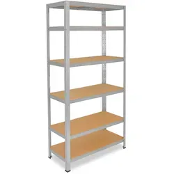 shelfplaza Schwerlastregal HOME 230x60x50cm - Schwerlastregal mit 6 Böden, Tragkraft bis 145 kg pro Boden, ideal für Keller, Garage und mehr. Individuelle Produktion in Deutschland für höchste Qualität.