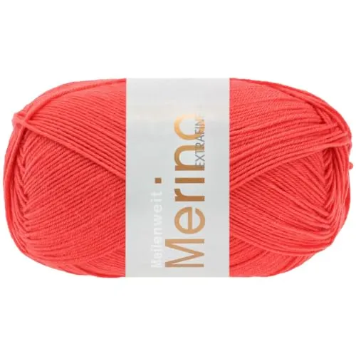 LANA GROSSA Meilenweit 100 Merino extrafine | Hochwertiges Sockengarn, waschmaschinenfest | Handstrickgarn aus 75% Schurwolle & 25% Polyamid | 100g Wolle, Stricken & Häkeln | 420m Garn FB2405