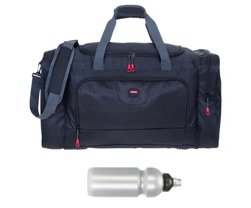 ELEPHANT Sporttasche Trainer L 55 cm - Sporttasche mit 40 Litern Stauraum, ideal für Sport, Reisen oder Sauna. Inklusive Trinkflasche und praktische Außentaschen für Wäsche und Wertsachen.