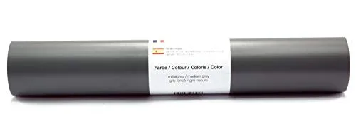 Selbstklebende Wandtattoo-/ Plotterfolie Vinylfolie matt 30,5 cm x 3 m - Farbauswahl, Farbe:307 Mittelgrau