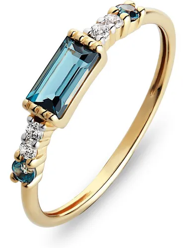 CHRIST Goldring Damenring 585er Gelbgold mit Topas von Christ