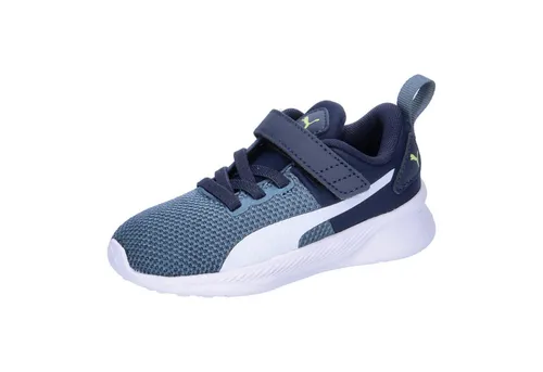 PUMA Kinder Sneaker Flyer Runner V Inf 192930 - Sneaker für Kinder mit praktischem Klettverschluss, ideal für aktives Spielen und einfaches Anziehen. In der Farbe club navy gray skies puma white, perfekt für jeden Anlass.